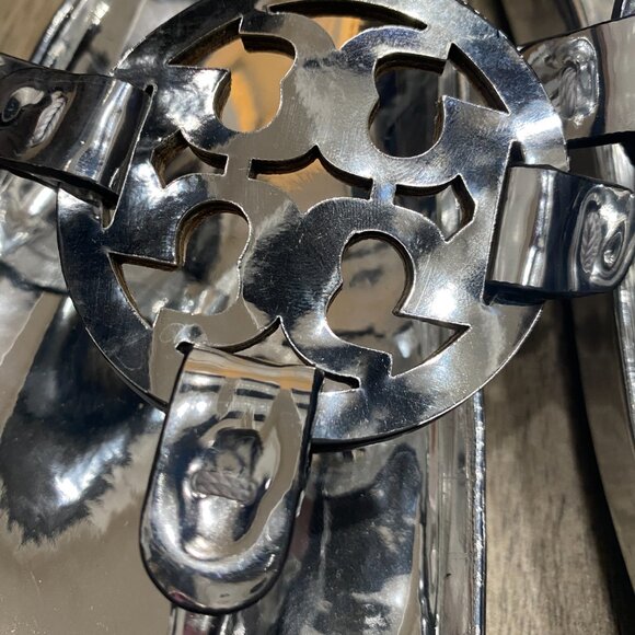 Tory Burch Miller Cloud Sandals in Argento Size 7.5 - Picture 11 of 14